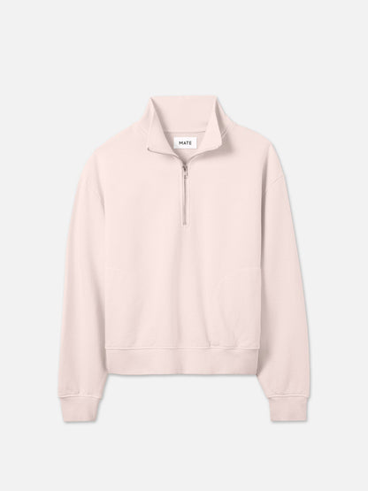 Organic Fleece Quarter Zip Sweatshirt