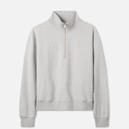 Organic Fleece Quarter Zip Sweatshirt