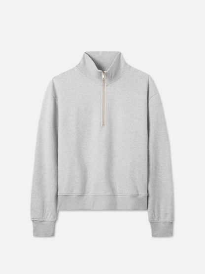 Organic Fleece Quarter Zip Sweatshirt