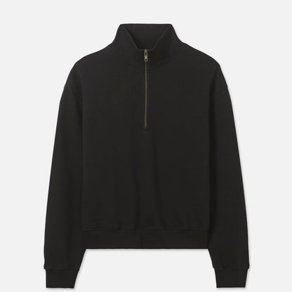 Organic Fleece Quarter Zip Sweatshirt