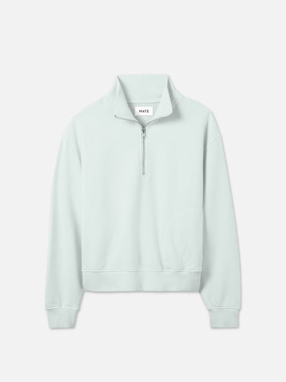 Organic Fleece Quarter Zip Sweatshirt