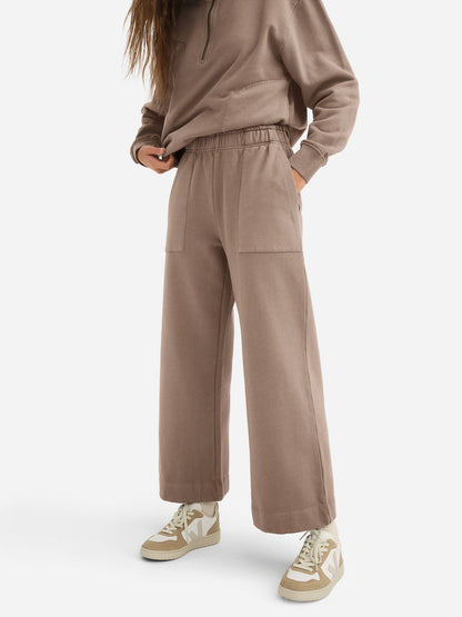 Organic Fleece Wide Leg Pant