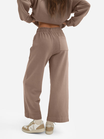 Organic Fleece Wide Leg Pant