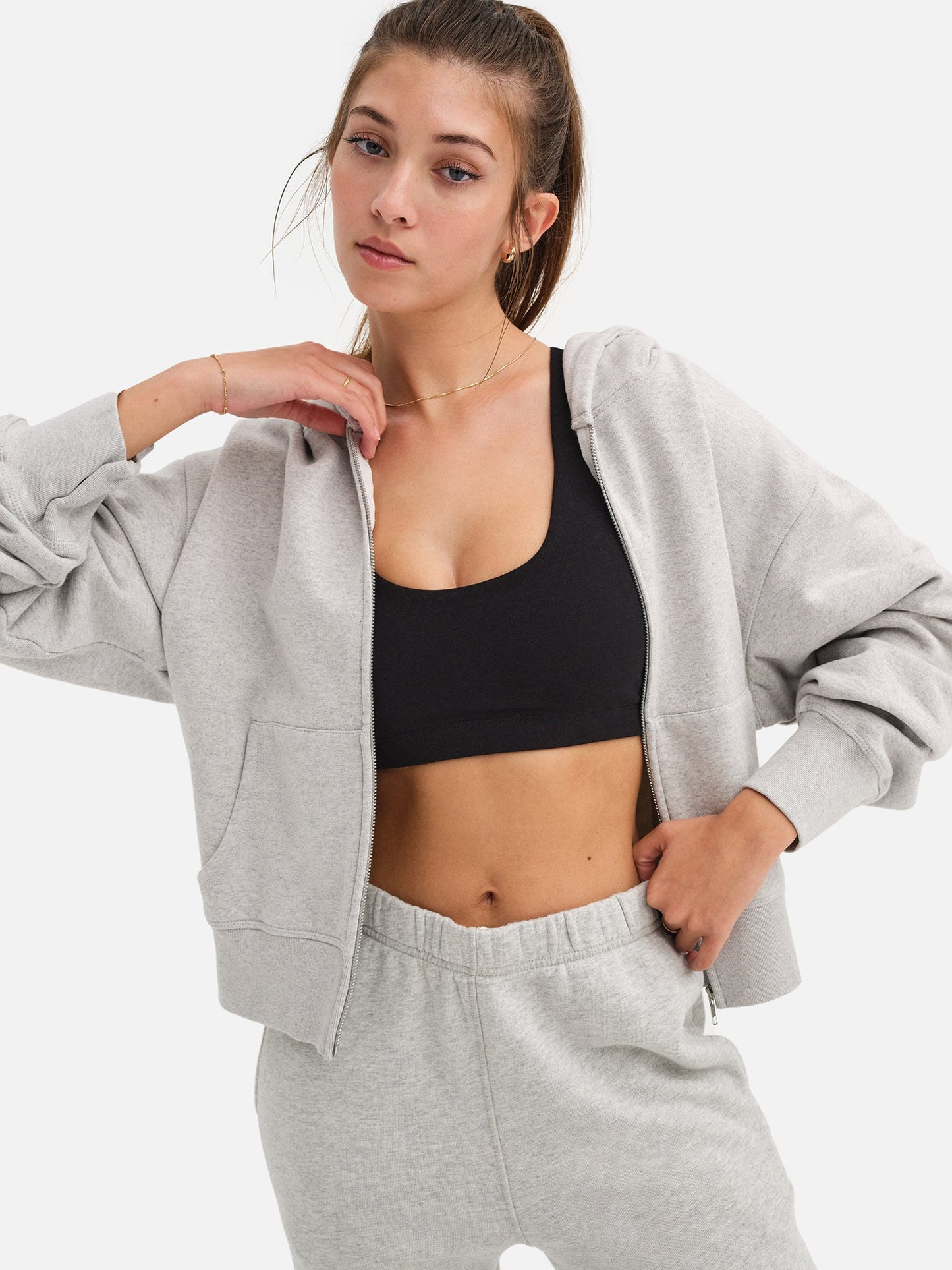 Organic Fleece Zip Hoodie