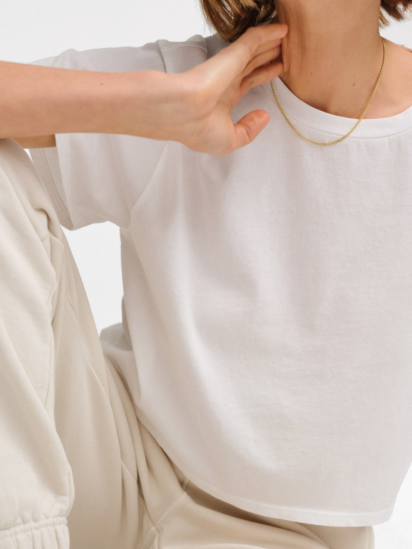 Organic Cotton Relaxed Crop Tee