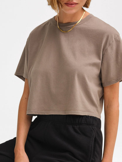 Organic Cotton Relaxed Crop Tee