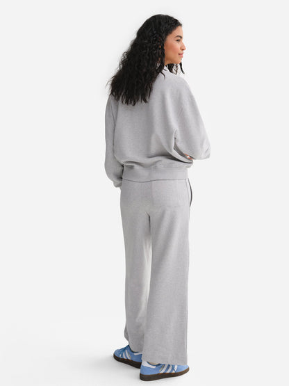 Organic Fleece Wide Leg Pant