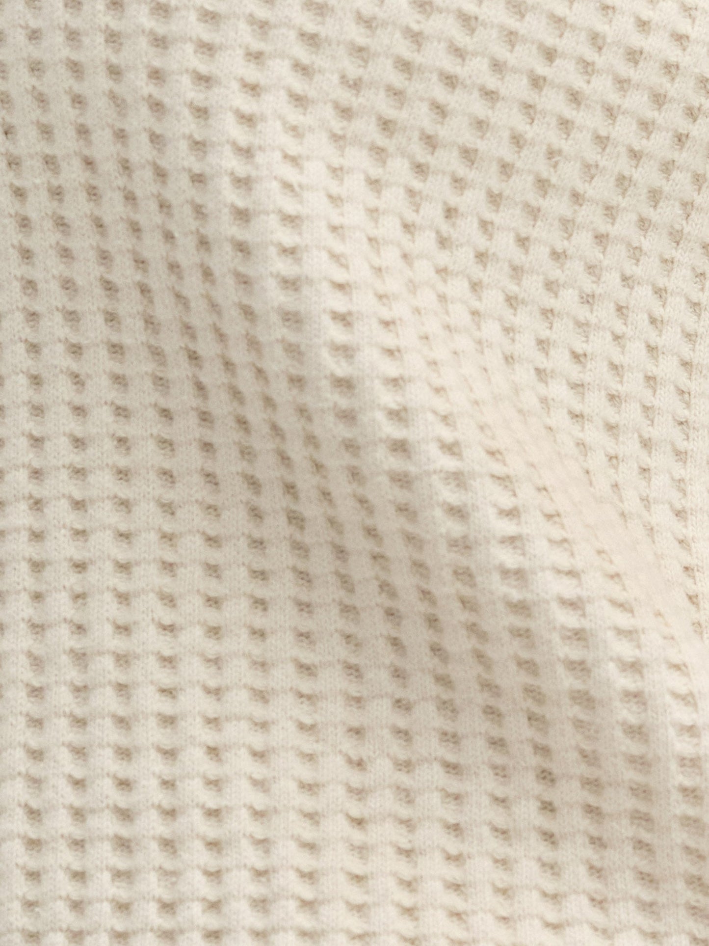 Organic Waffle Wide Leg Sweatpant