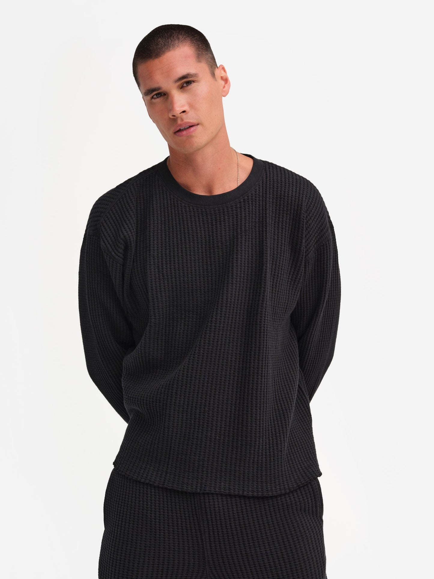 Men's Organic Waffle Crew