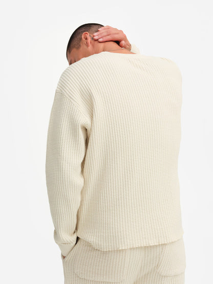 Men's Organic Waffle Crew