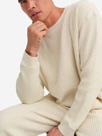 Men's Organic Waffle Crew