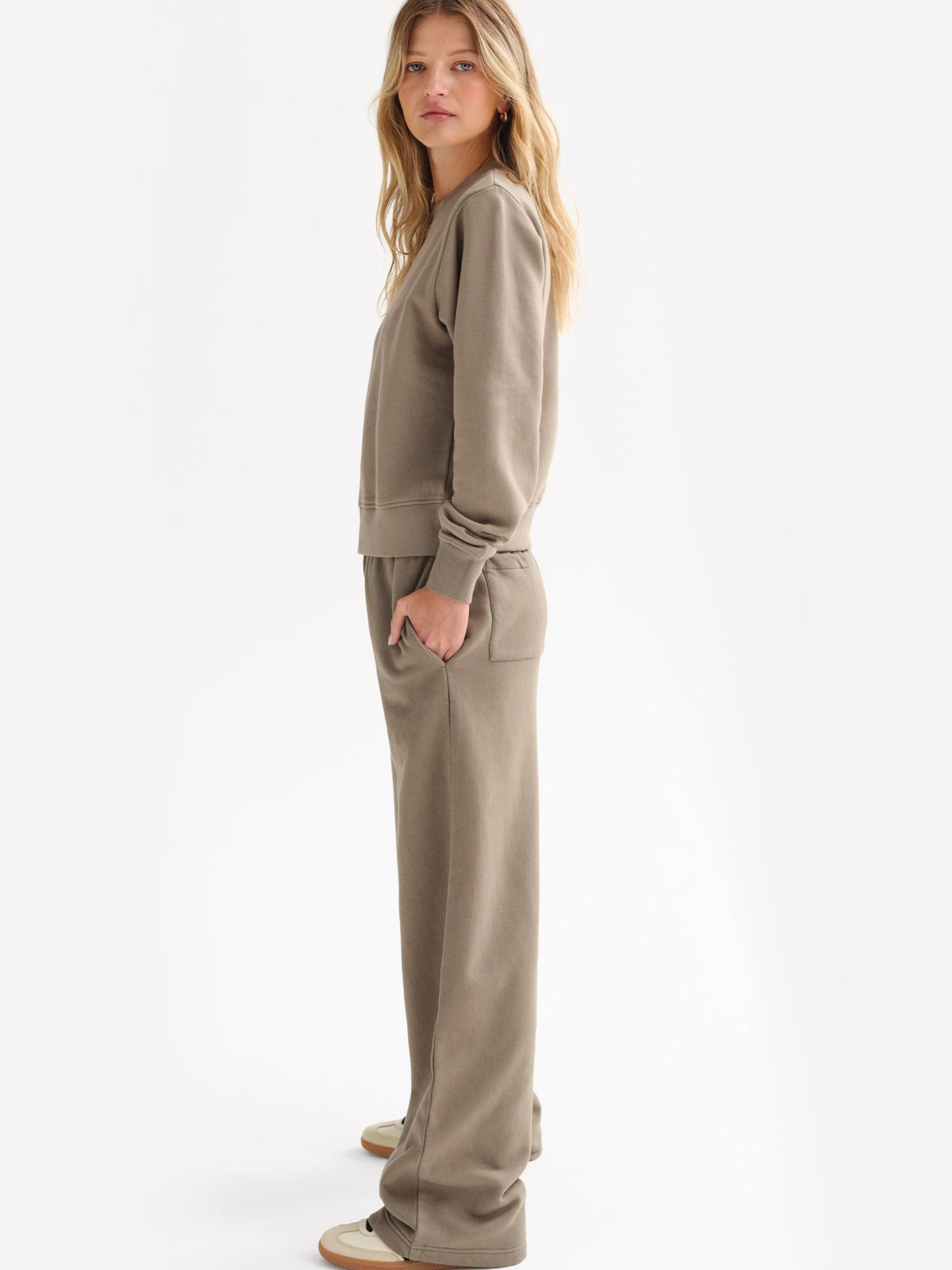 Organic Fleece Straight Leg Sweatpant