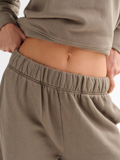 Organic Fleece Straight Leg Sweatpant