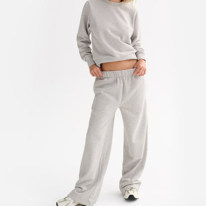 Organic Fleece Straight Leg Sweatpant