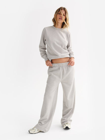 Organic Fleece Straight Leg Sweatpant