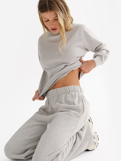 Organic Fleece Straight Leg Sweatpant