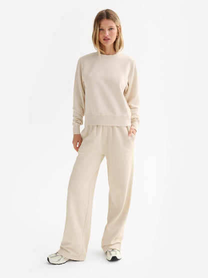 Organic Fleece Straight Leg Sweatpant
