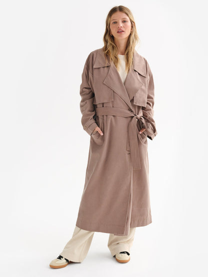 Tencel Twill Trench Coat
