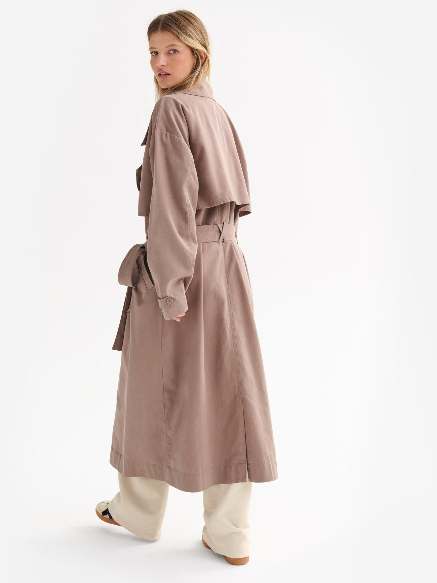 Tencel Twill Trench Coat
