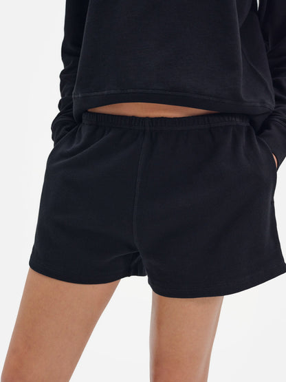 Organic Lightweight Terry Track Shorts