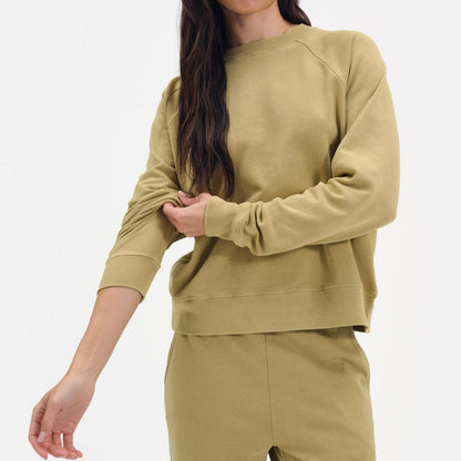 Organic Lightweight Terry Raglan Sweatshirt