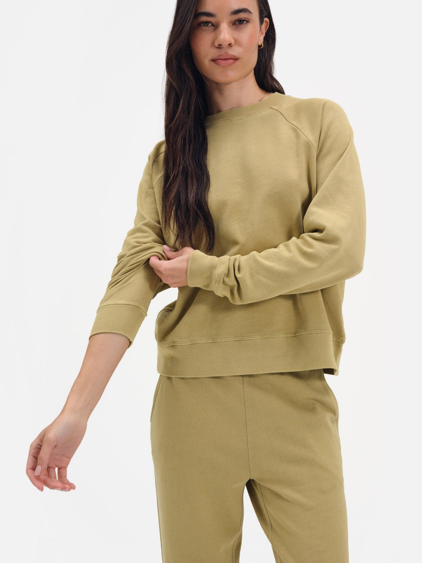 Organic Lightweight Terry Raglan Sweatshirt