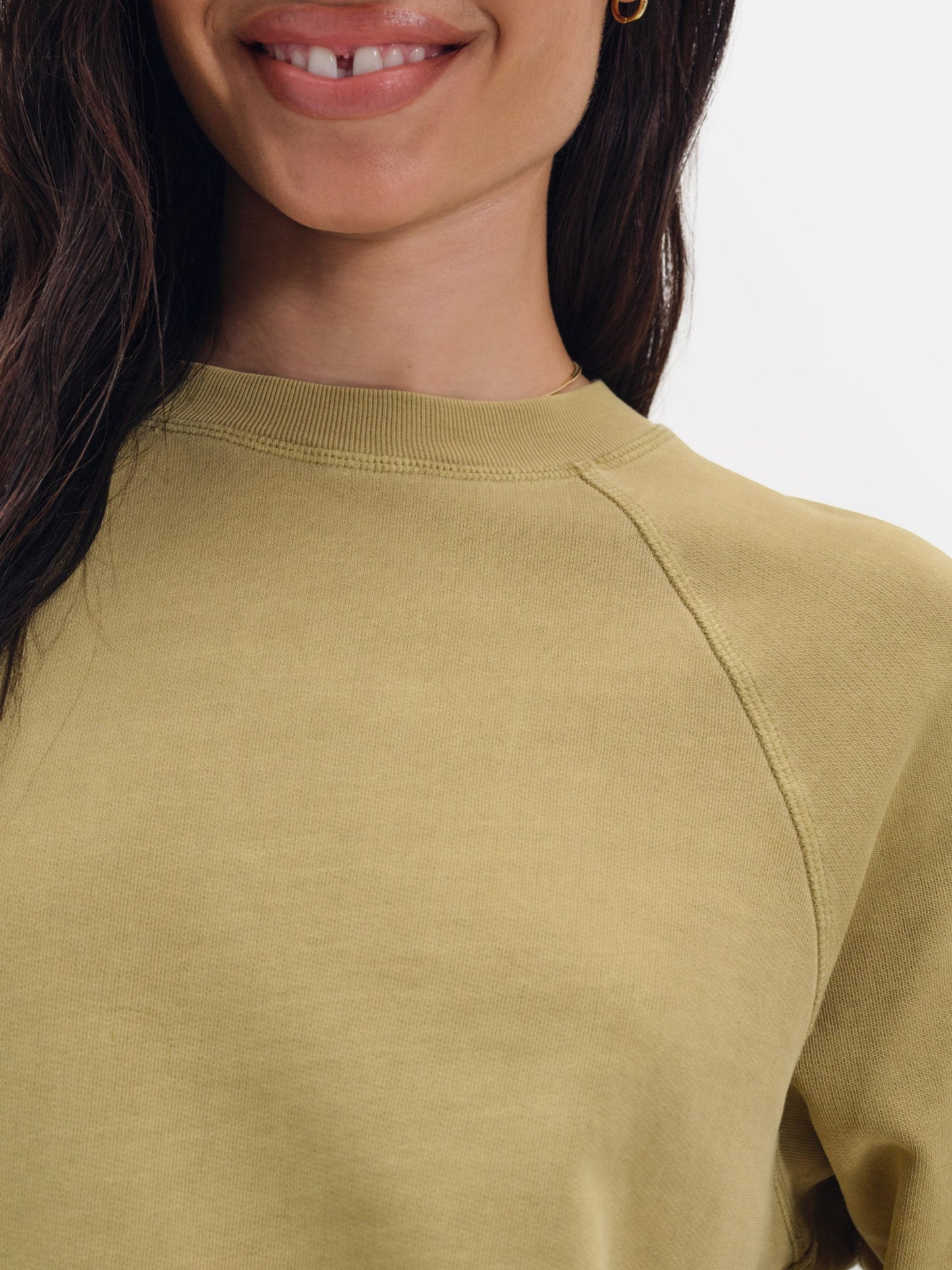 Organic Lightweight Terry Raglan Sweatshirt