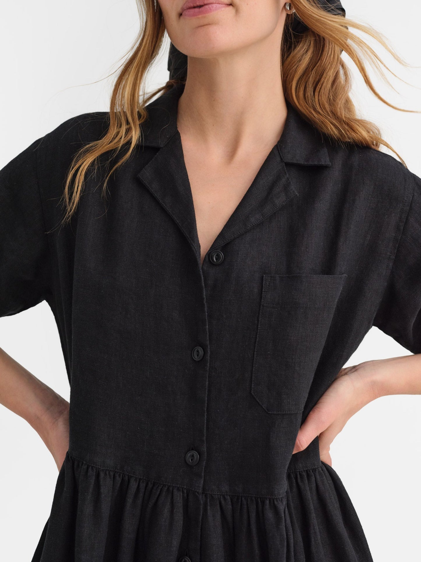Organic Linen Shirt Dress