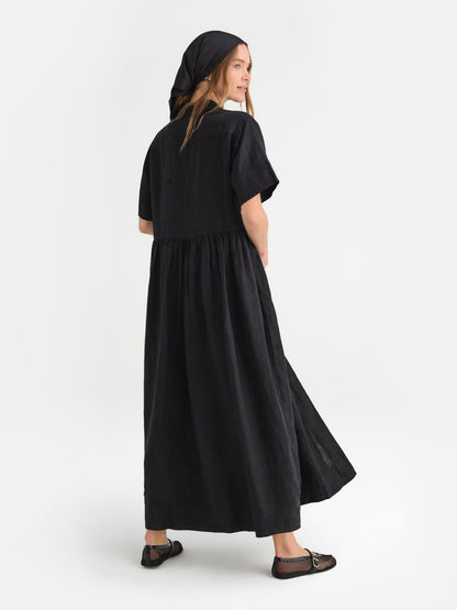 Organic Linen Shirt Dress