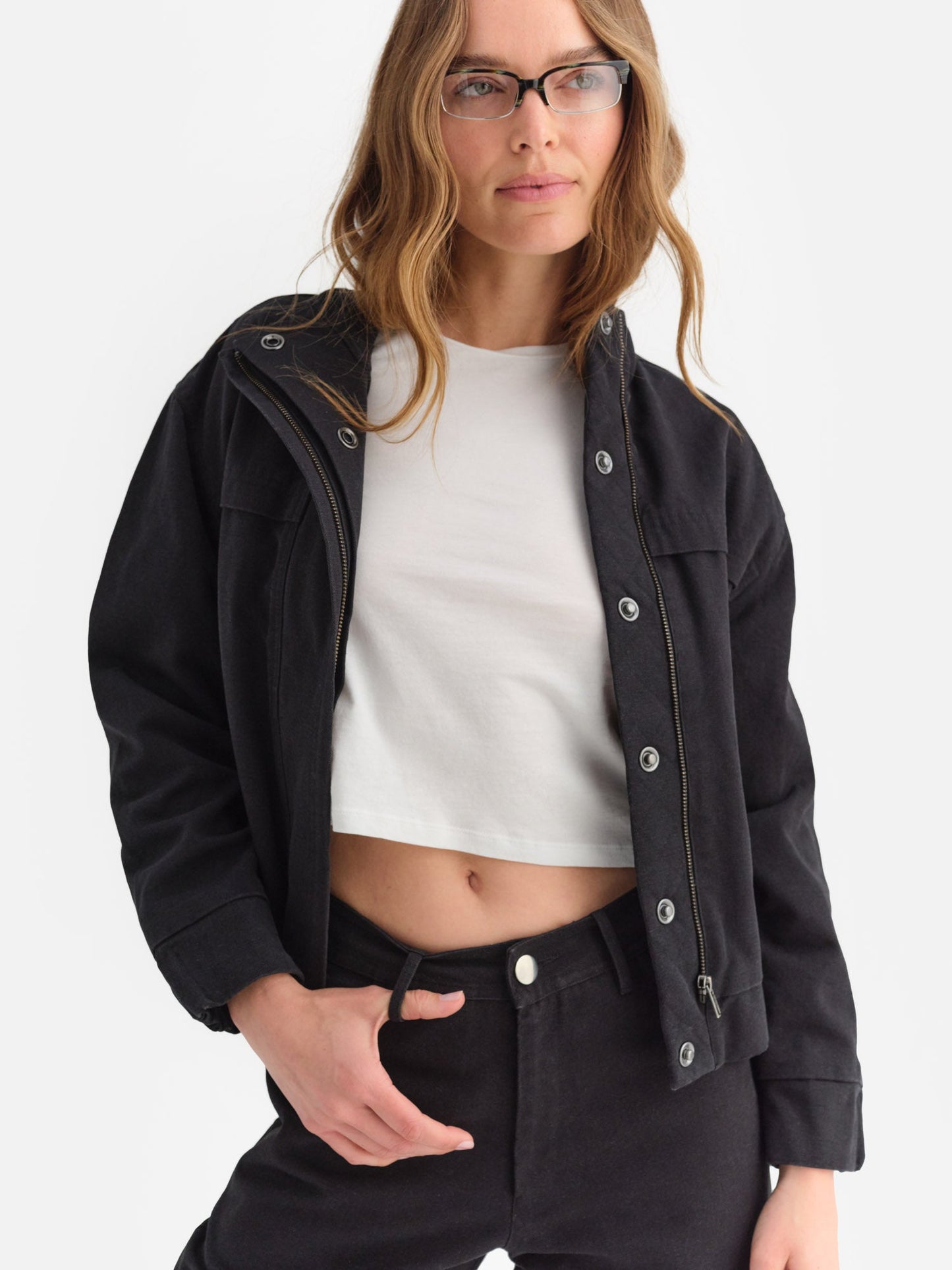 Organic Cotton Canvas Flight Jacket