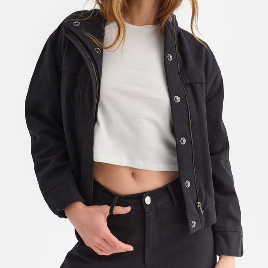 Organic Cotton Canvas Flight Jacket