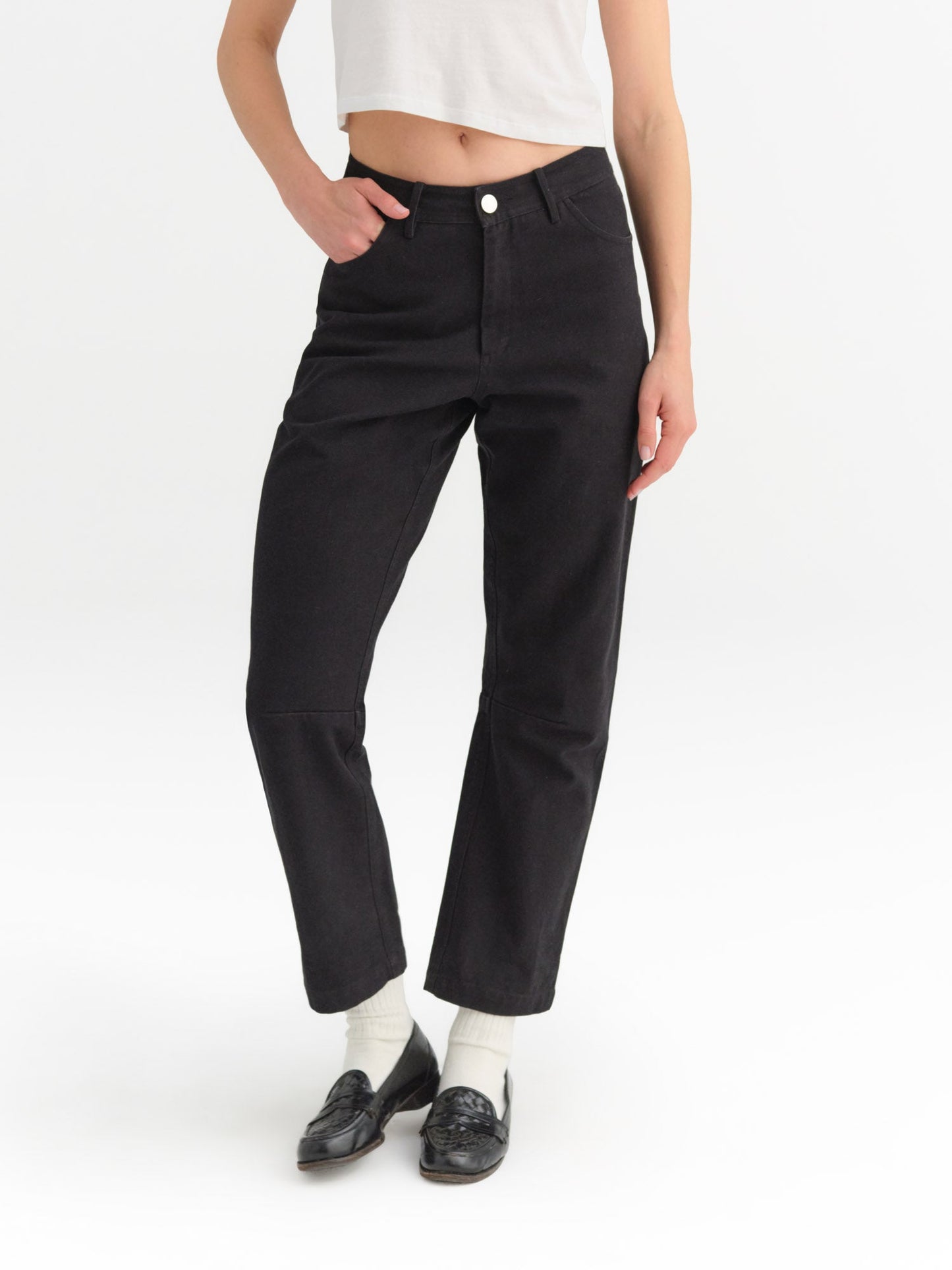 Organic Cotton Canvas Five Pocket Pant