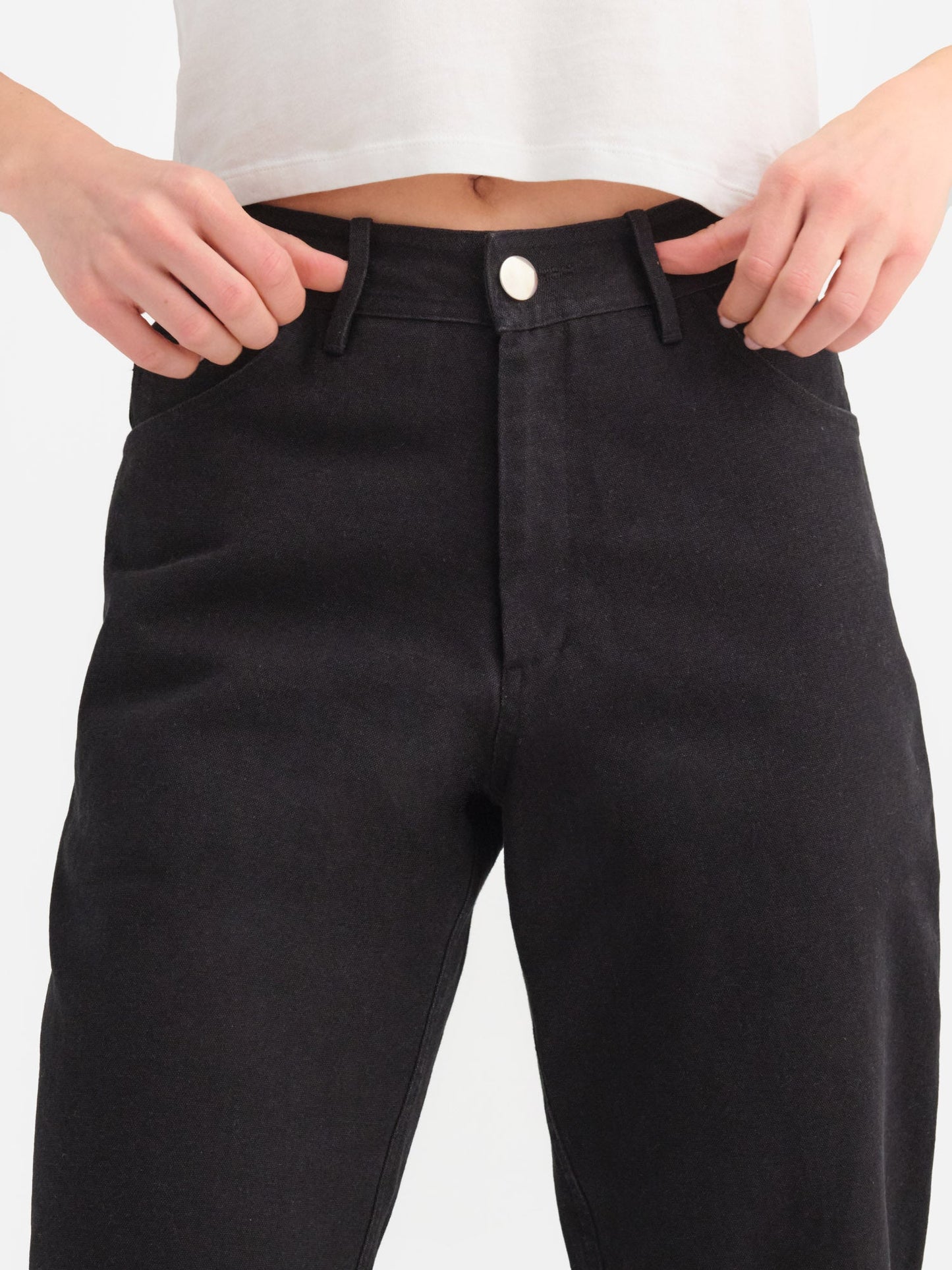 Organic Cotton Canvas Five Pocket Pant