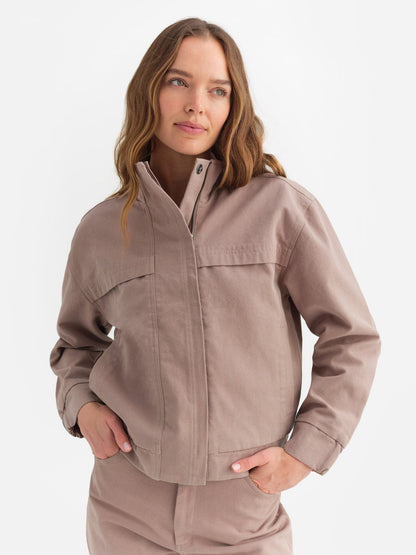 Organic Cotton Canvas Flight Jacket