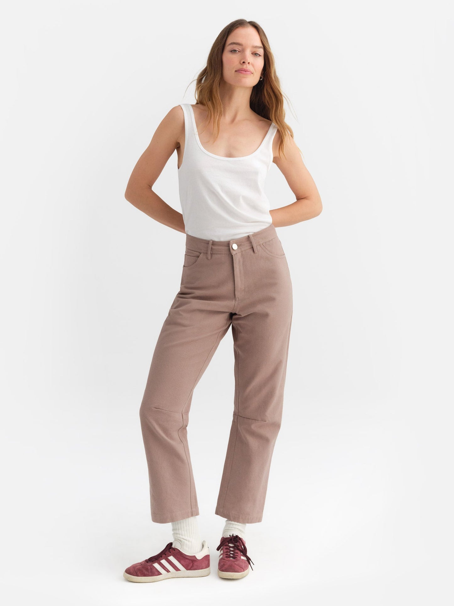Organic Cotton Canvas Five Pocket Pant