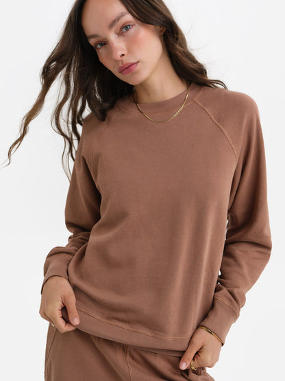 Organic Lightweight Terry Raglan Sweatshirt