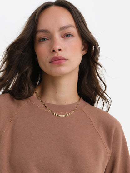 Organic Lightweight Terry Raglan Sweatshirt