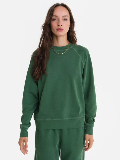 Organic Lightweight Terry Raglan Sweatshirt