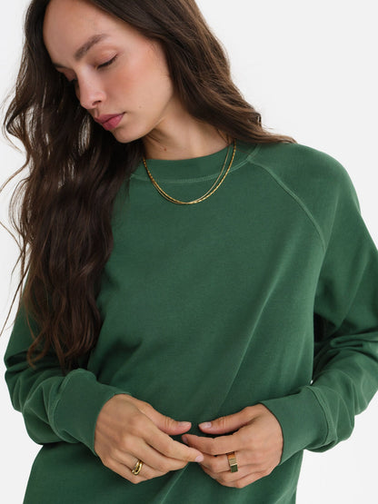 Organic Lightweight Terry Raglan Sweatshirt