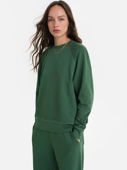 Organic Lightweight Terry Raglan Sweatshirt