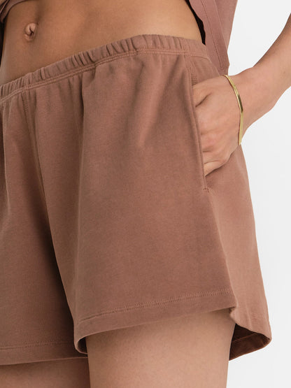 Organic Lightweight Terry Track Shorts