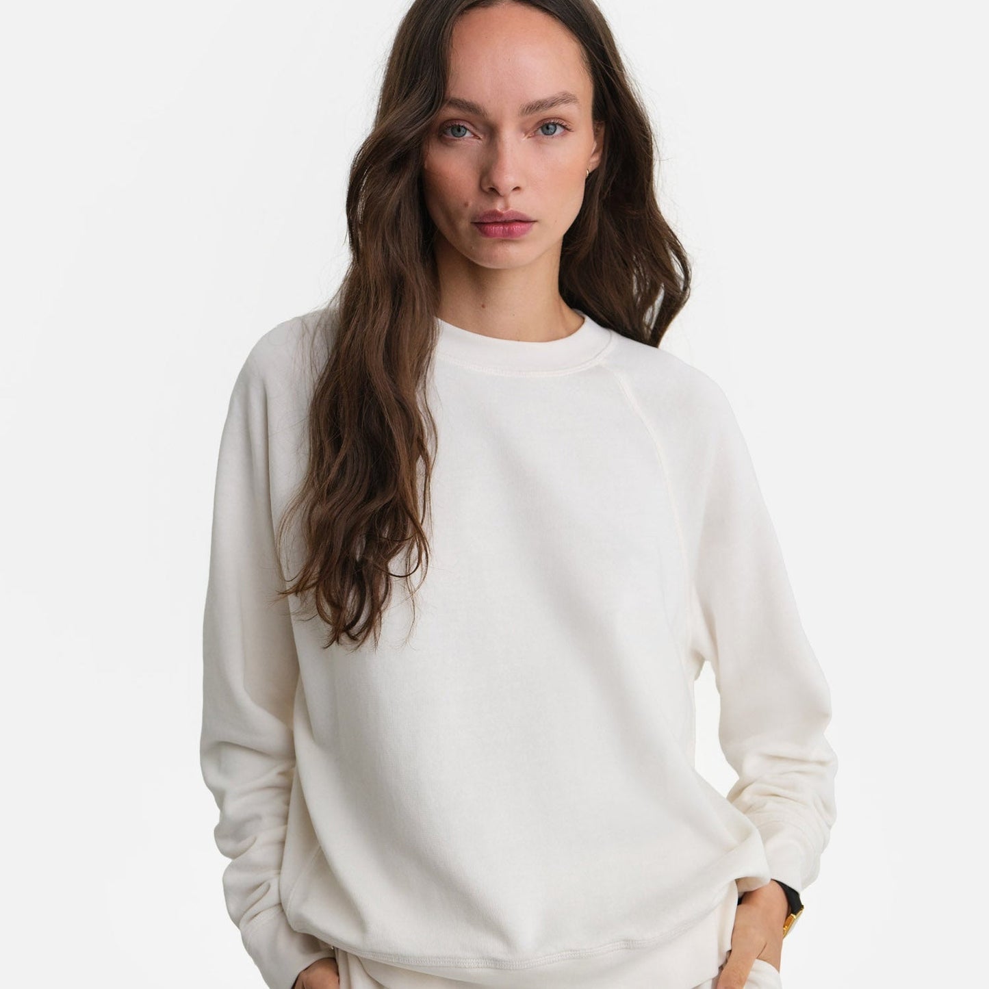 Organic Lightweight Terry Raglan Sweatshirt