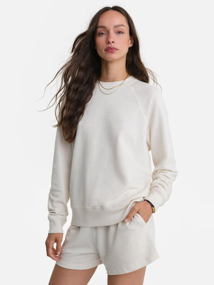 Organic Lightweight Terry Raglan Sweatshirt