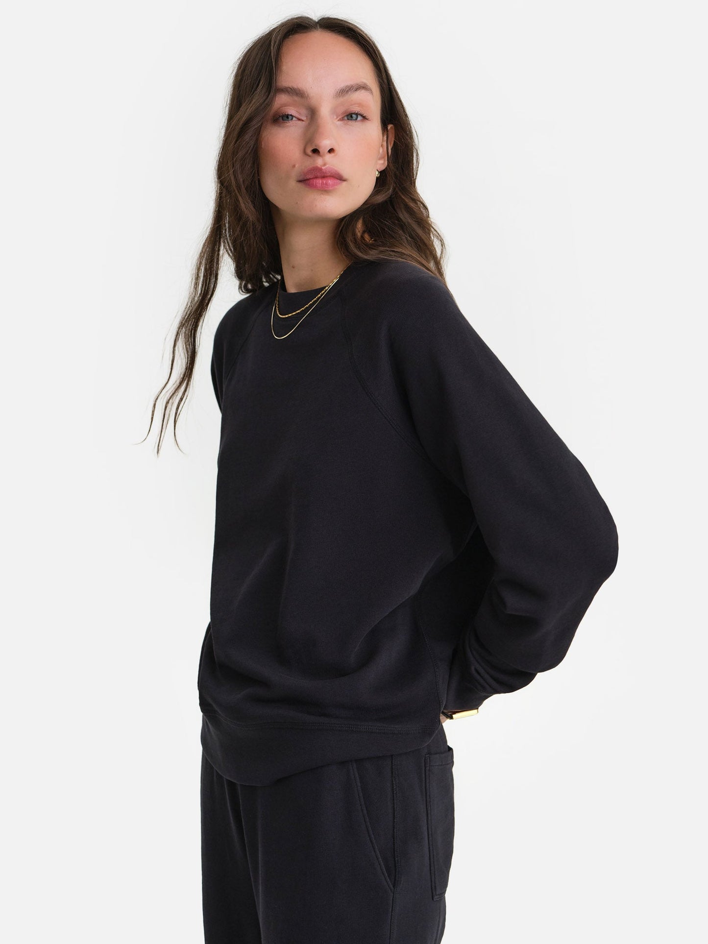 Organic Lightweight Terry Raglan Sweatshirt