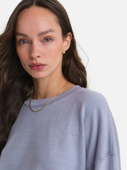 Textured Knit Crewneck Pullover