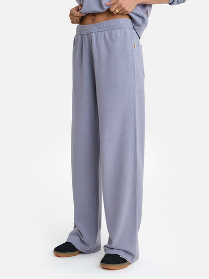 Textured Knit Straight Leg Pant