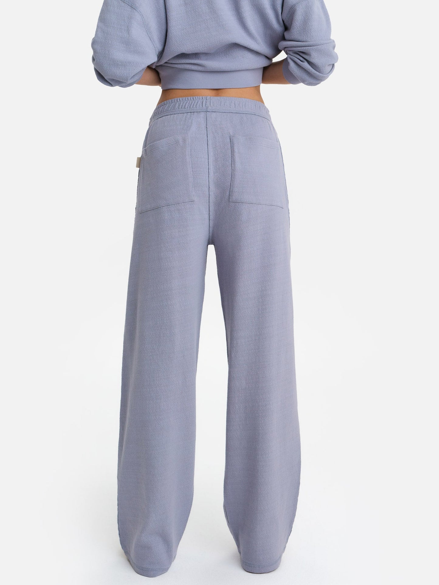 Textured Knit Straight Leg Pant
