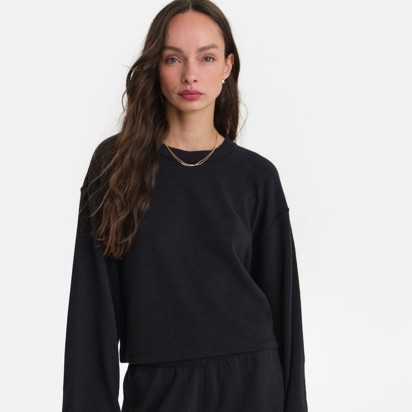 Textured Knit Boxy Top