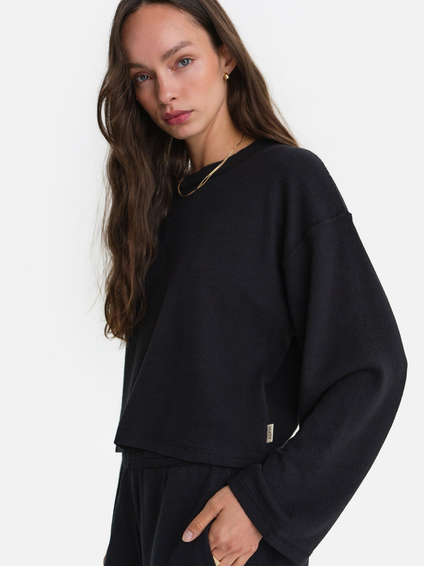 Textured Knit Boxy Top