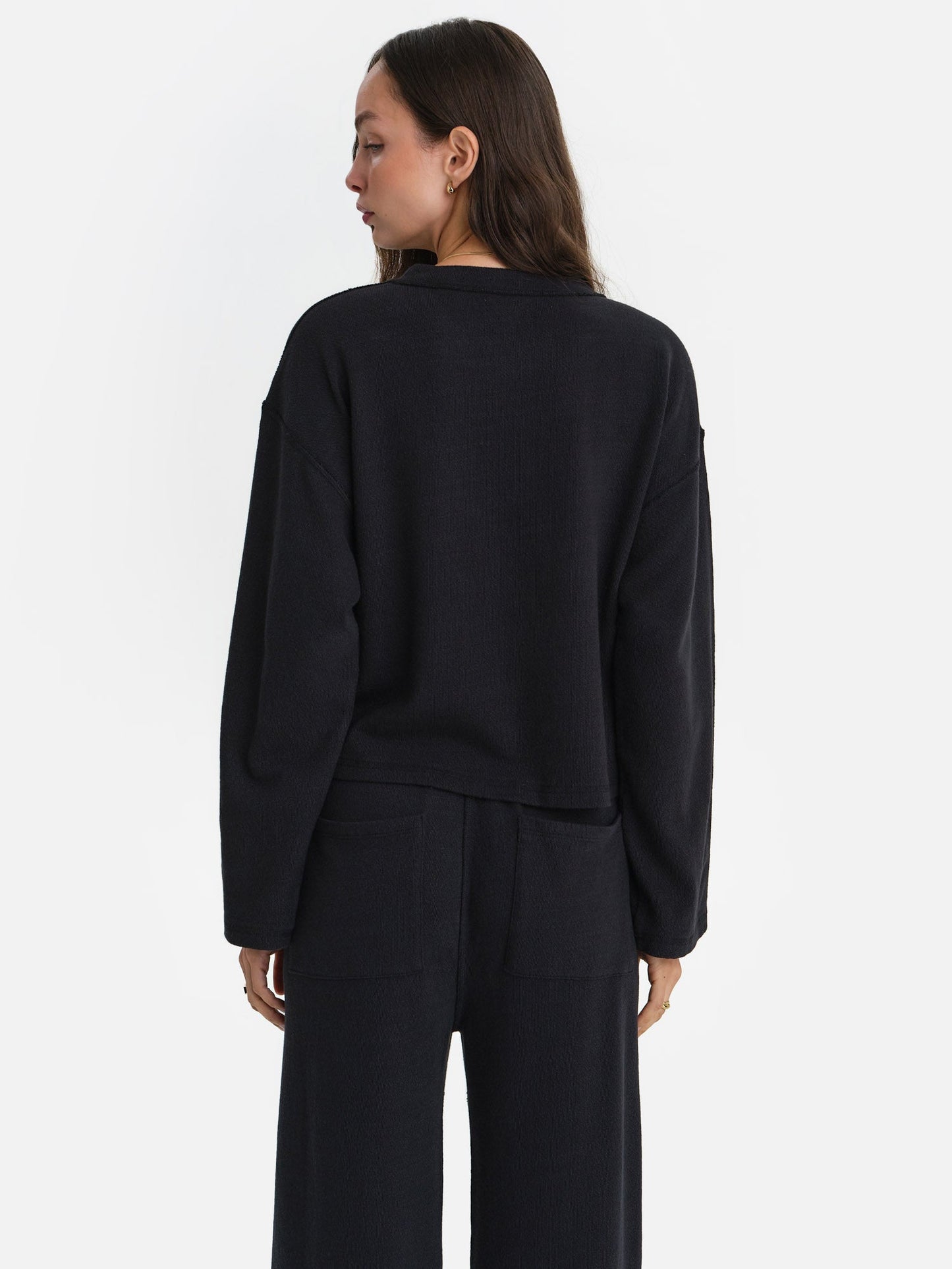 Textured Knit Boxy Top